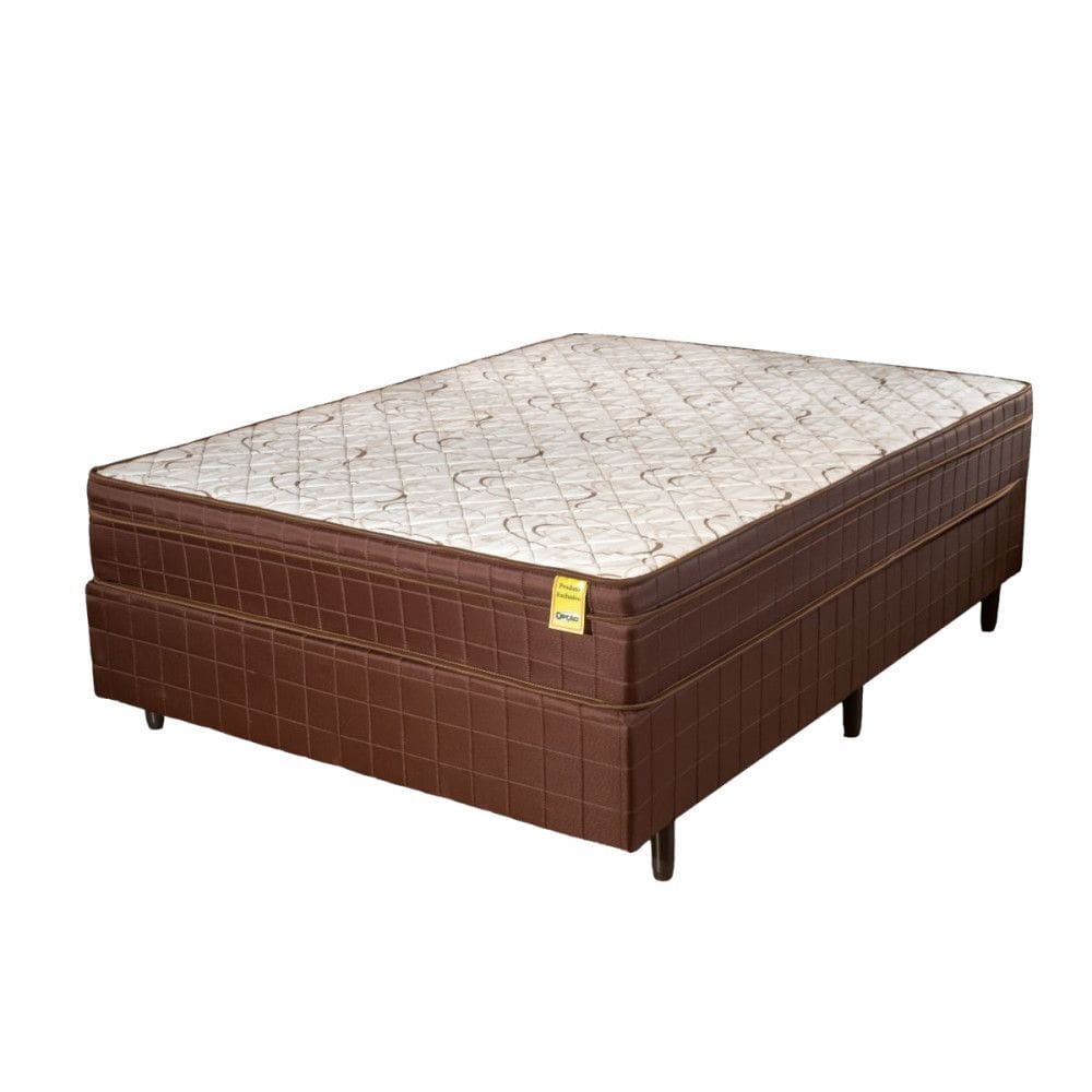 Cama Box Casal Com Colchão De Espuma D33 Dreemy Ultra 138x188x63cm ApoloSpuma