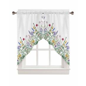 Cortina Valance AYTTBIS Spring Wildflowers rosa 71 cm x 91 cm