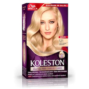 Tinta de Cabelo Koleston Louro Claro Acinzentado 121