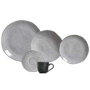 Aparelho de Jantar 20 Peças Orgânico Concreto Porto Brasil