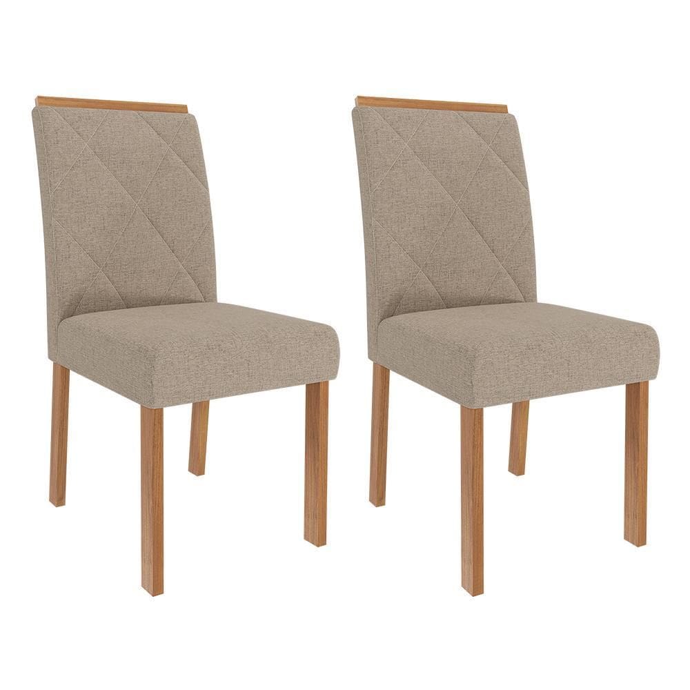 Conjunto 2 Cadeiras Fernanda Wood - Cimol Móveis