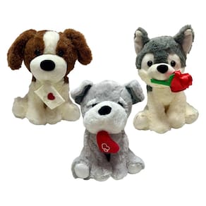Cachorro De Pelúcia Fofo Presente Namorados Romântico - 25cm