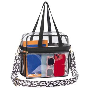 Bolsa transparente Sacola transparente Paxiland para eventos em estádios 30x15x30cm