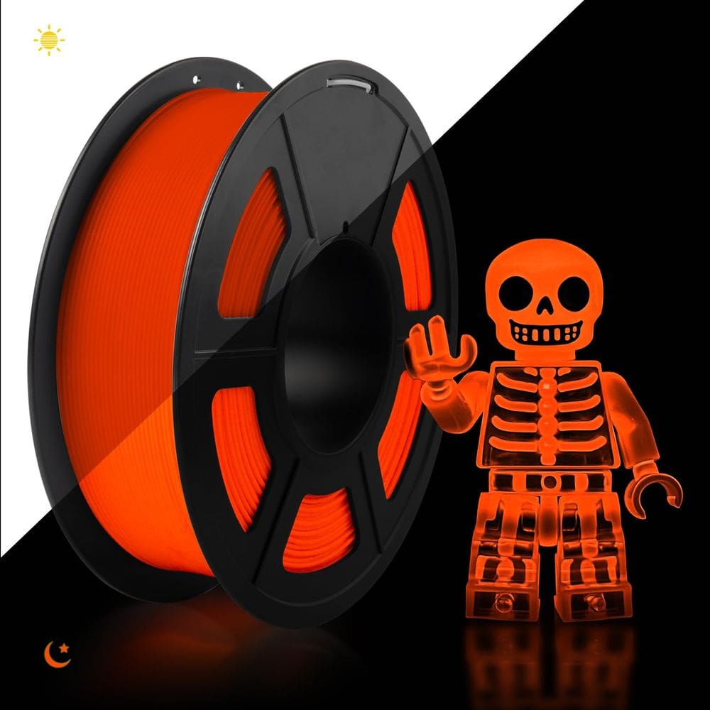 Filamento para impressora 3D TECBEARS Glow in The Dark PETG 1,75 mm