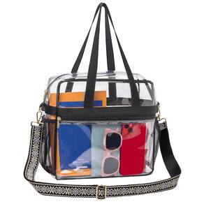 Bolsa transparente Paxiland para eventos em estádios 30x15x30 cm - bege