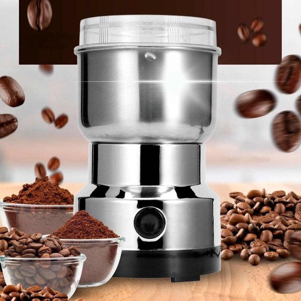 Triturador Grãos Elétrico Portátil Aço Inoxidável Ideal Café