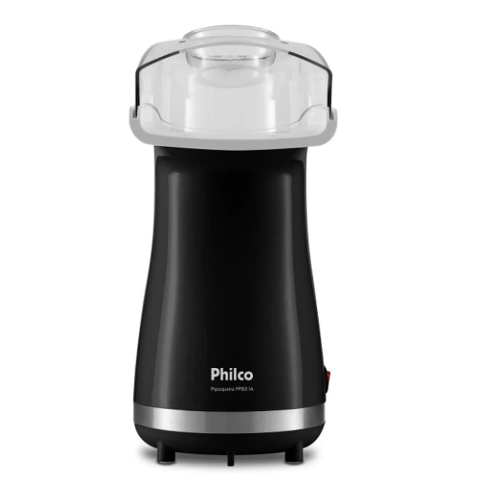 Pipoqueira Eletrica 1200w Philco Tampa Dosadora Luxx Black PPIE01A 127V