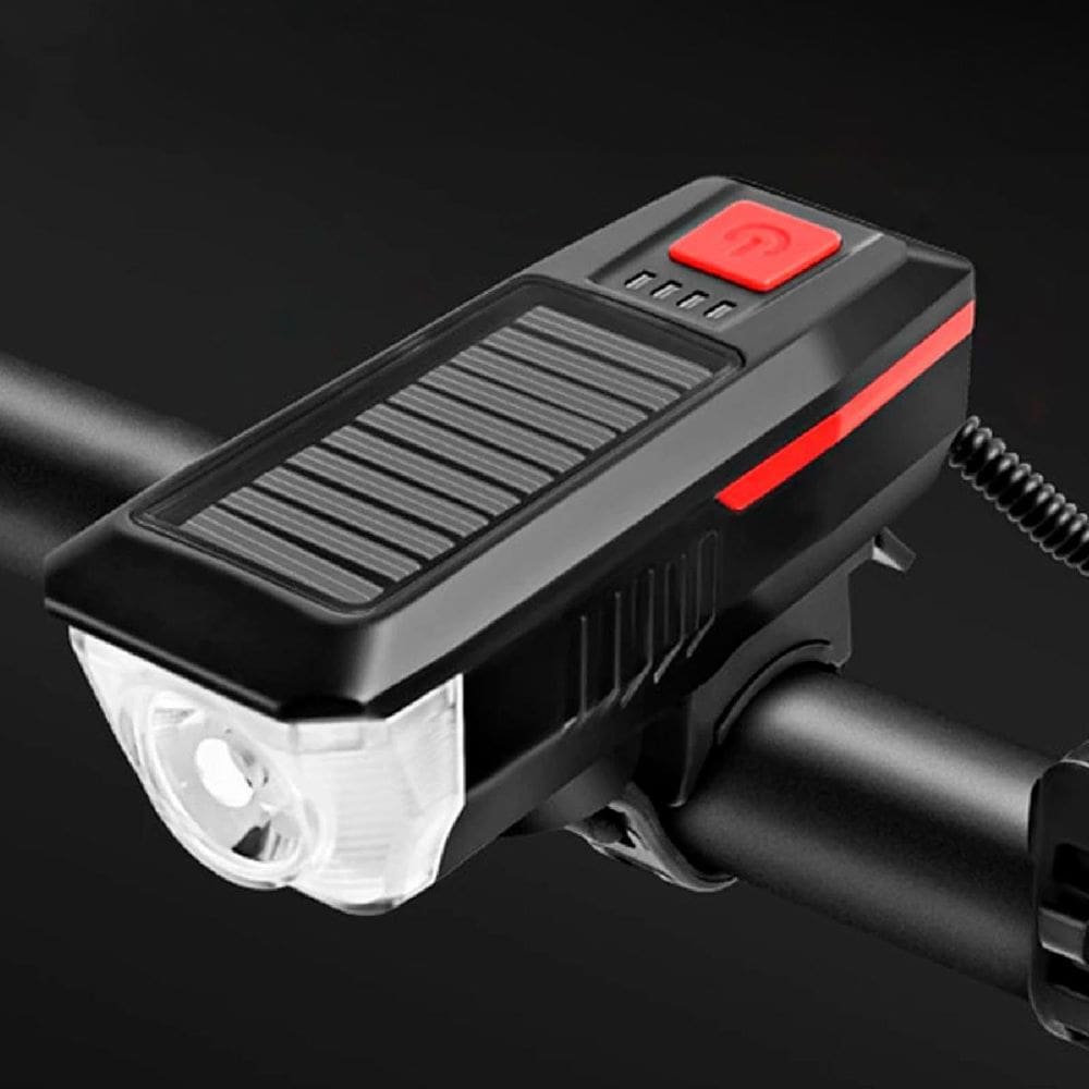 Farol Bicicleta Solar Usb Recarregável Potente T6