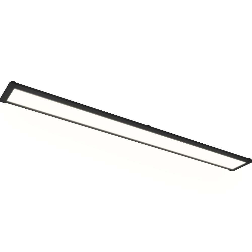 Luminária Led Taschibra Sobrepor 35W TL Slim 20 Preta Bivolt 3000K Quente