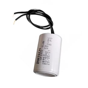Capacitor Com 2 Fios Metalizados Para Motor 45Uf 250 Vac Mvm