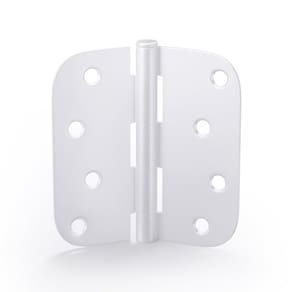 Dobradiças de porta goldenwarm, 10 cm, ferro branco, pacote com 6 parafusos