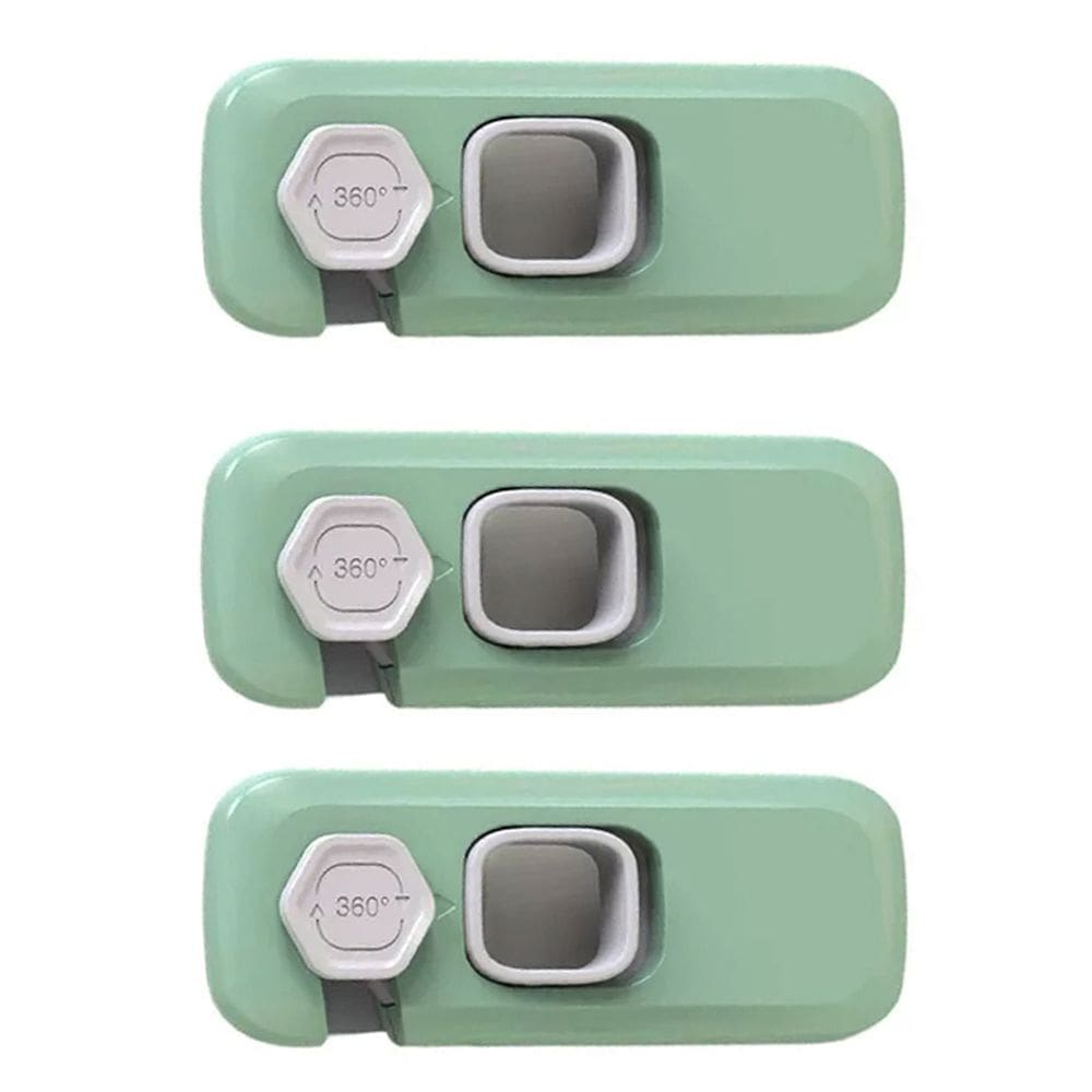 Trava de Segurança Porta Geladeira Kit 2 unidades Criança Bebe Fechadura Armario Gaveta Janela Evita Acidente Resistente Proteçao