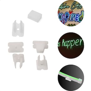 50 Kit Acessórios Fixação A50 P/ Fita Led Neon 12V Taschibra