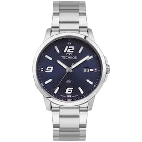 Relógio Technos 2315Lav/1A 2315Lav 1A Aço Inox Prateado Azul