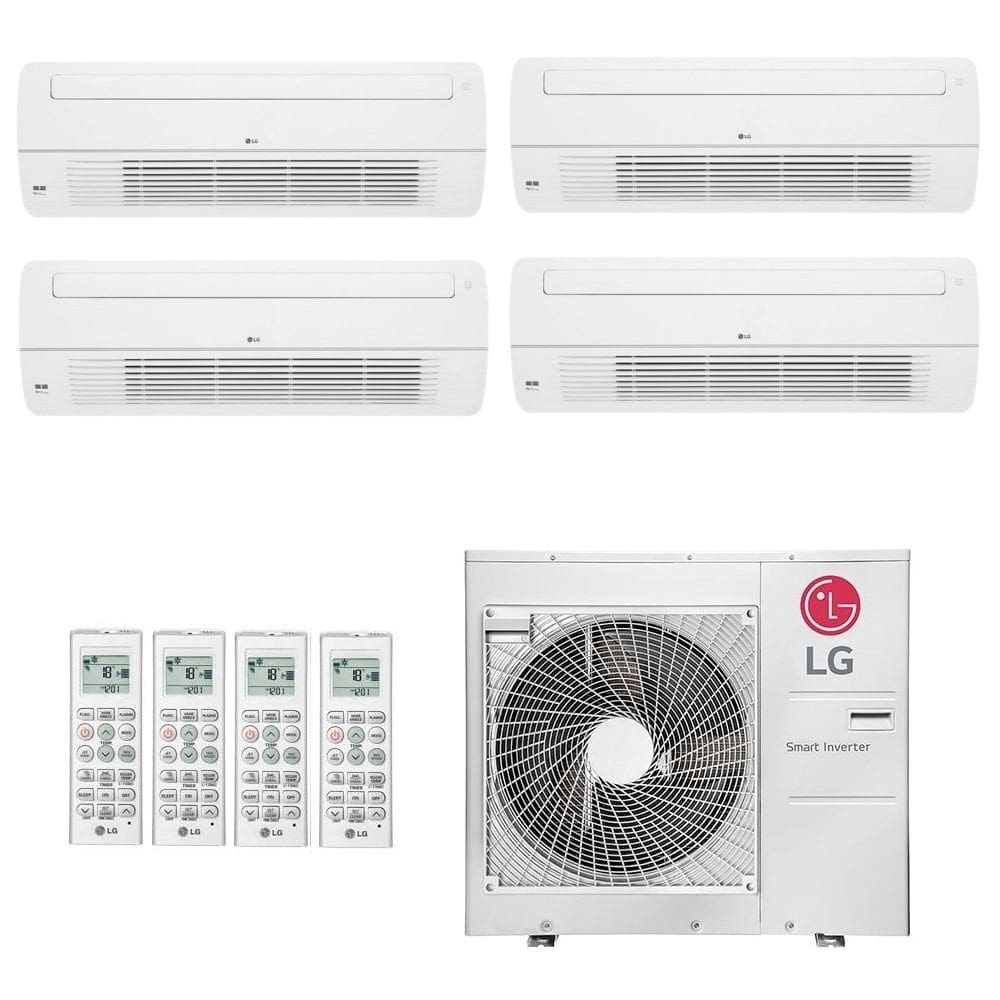 Ar-Condicionado Multi Split Inverter LG 30.000 (3x Evap Cassete 1 Via 7.000 + 1x Evap Cassete 1 Via 18.000) Quente/Frio 220V