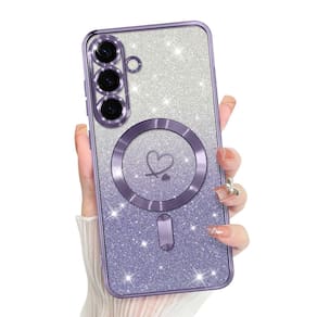 Capa de telefone Bonoma compatível com Samsung Galaxy S25 roxa