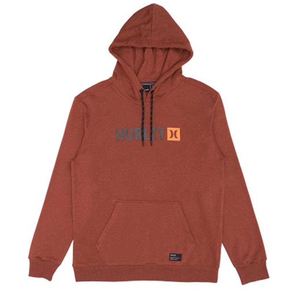 Moletom Hurley Canguru Square 2 WT25 Masculino Marrom
