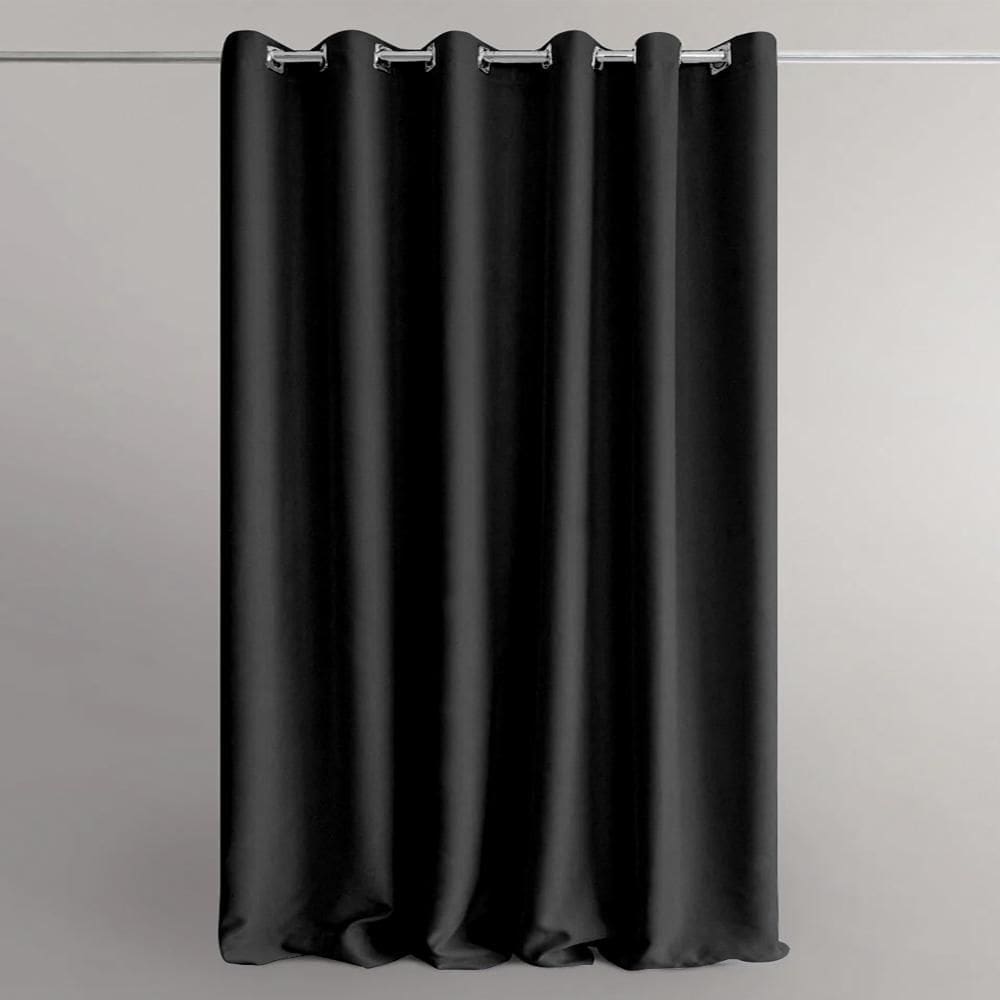 Cortina Provador De Roupas 100% Blackout Preto 1,40X2,00