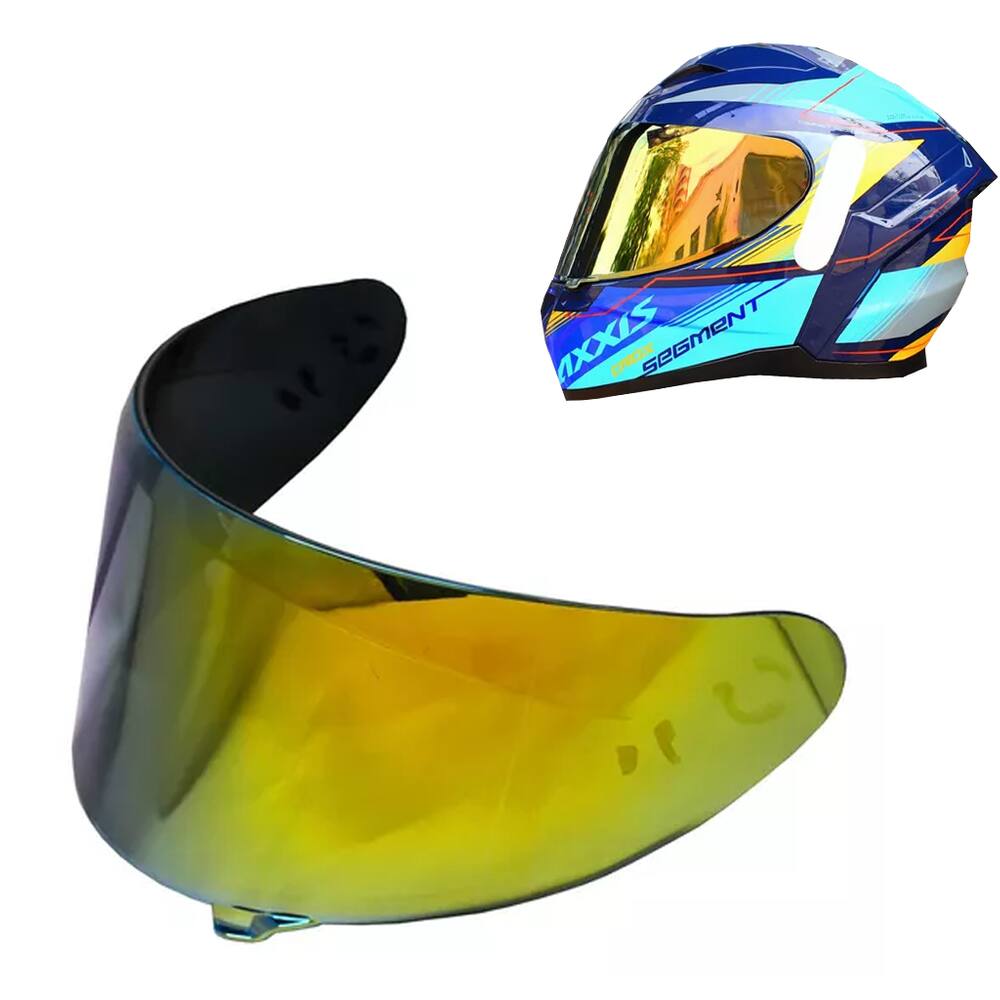 Viseira Capacete Axxis Dourada V18b Segment Draken Polivisor