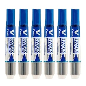 Pincel para Quadro Branco Recarregável Board Master Azul 6 Unidades - Pilot