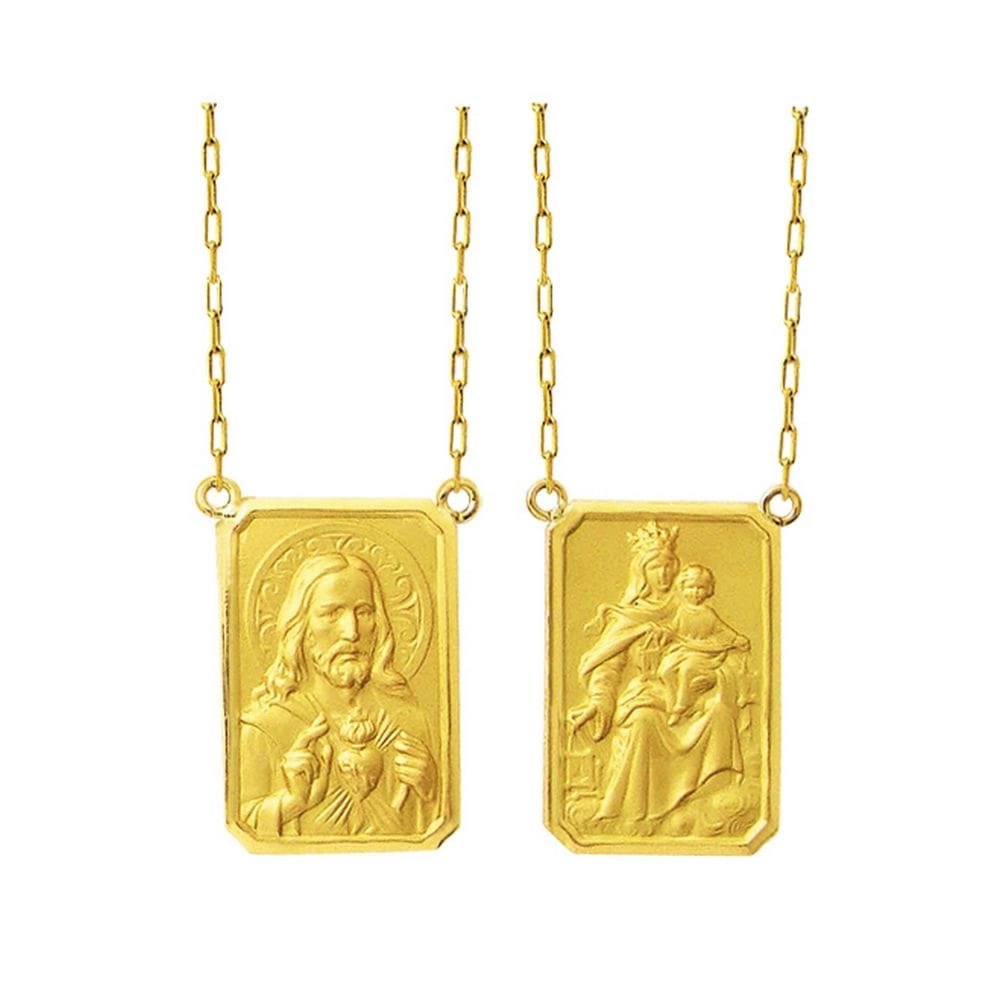Escapulário de Ouro 18k Grande