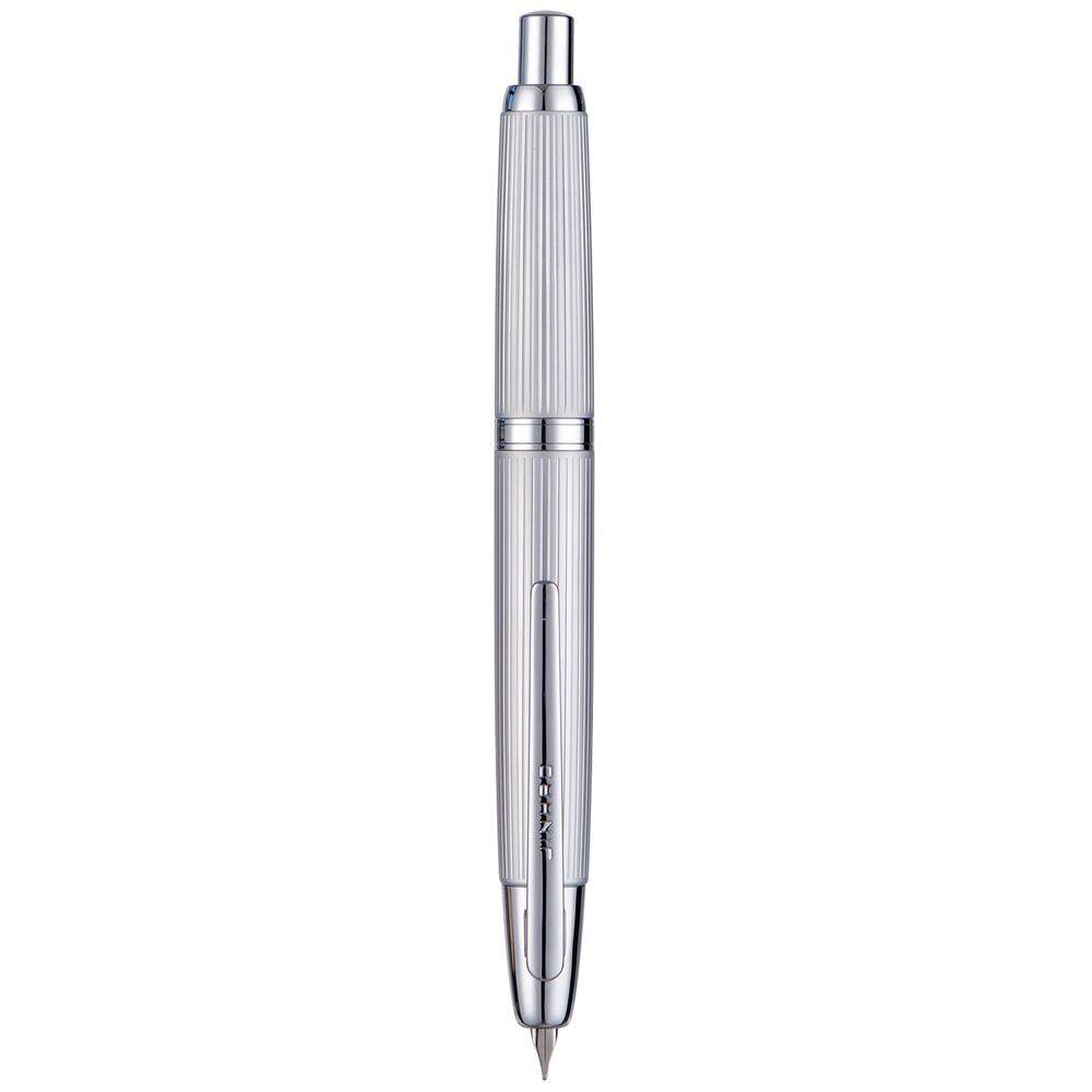 Caneta-tinteiro Jinhao 10 Press Retrátil XF Nib com caixa prateada