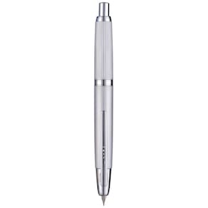 Caneta-tinteiro Jinhao 10 Press Retrátil XF Nib com caixa prateada