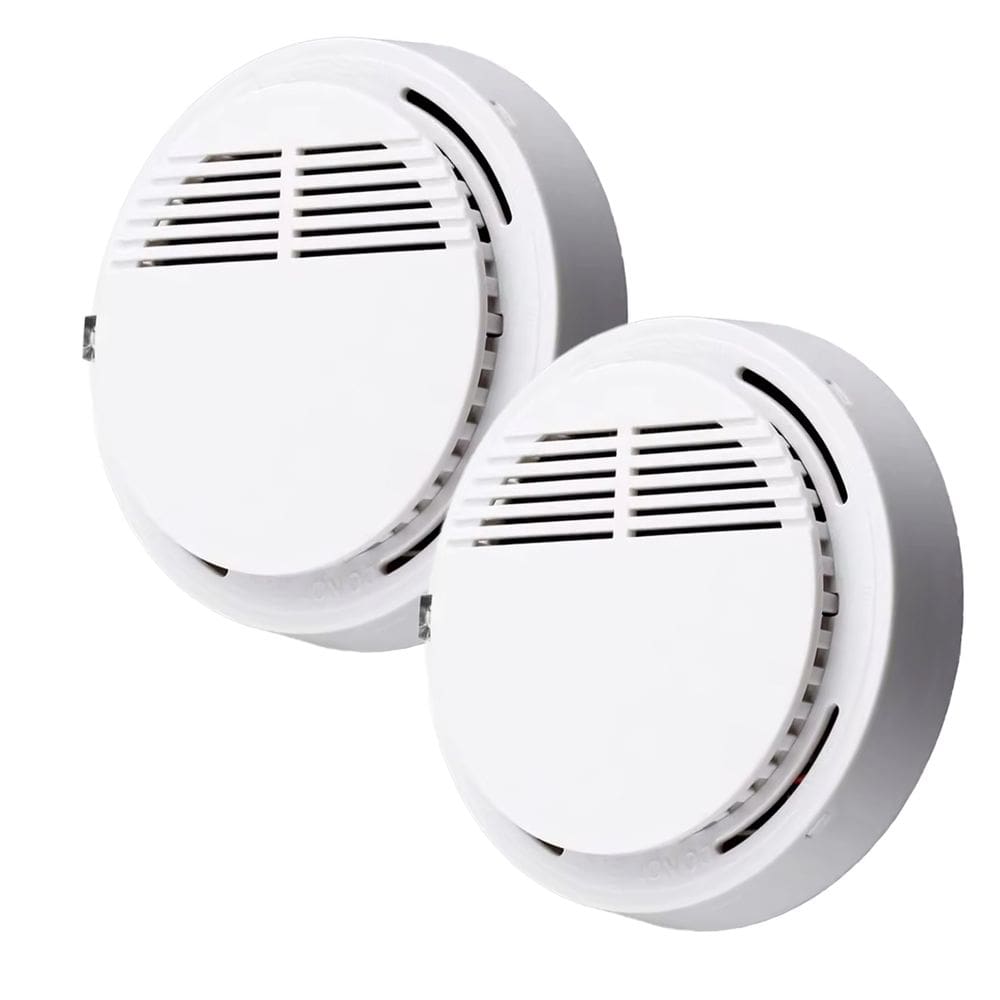 Detector de Fumaça Incendio Fogo Alarme 85db Kit 2 unidades Sensor Fotoeletrico Segurança Casa Comercial Empresarial Proteçao Eficaz