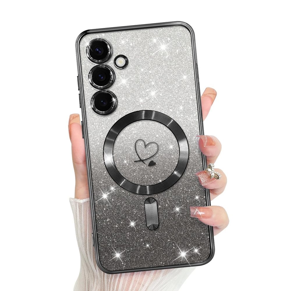 Capa de telefone Bonoma compatível com Samsung Galaxy S24 preta