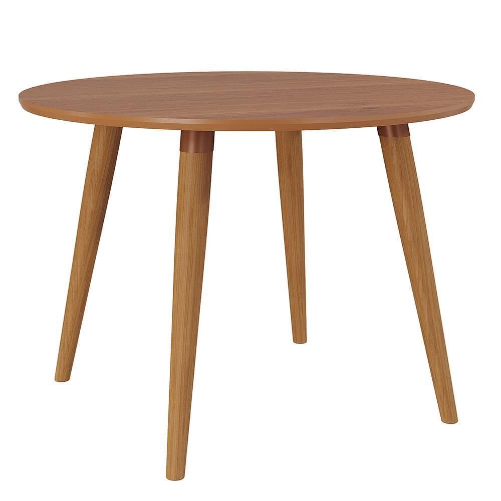 Mesa de Jantar Redonda Dani 109cm com Tampo em MDF - Cimol Móveis