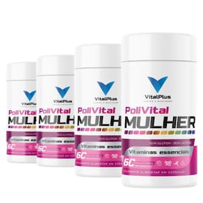Vitalplus Premium Polivitamínicos  Mulher - KIT 4 UNIDADES - 240 Cápsulas