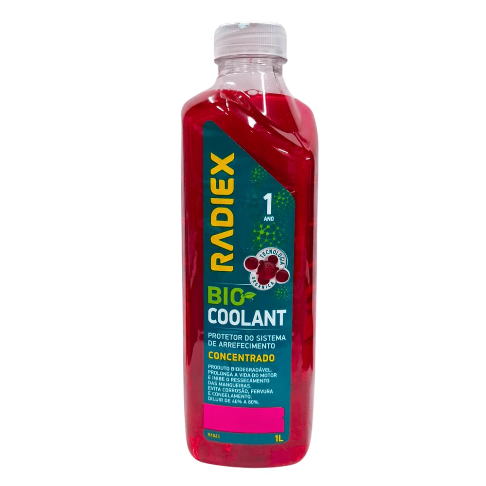 Aditivo para Radiadores Antifervura Orgânico Radiex Bio Coolant Rosa Concentrado