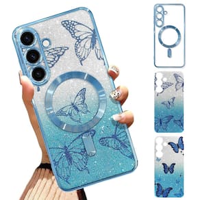 Capa de celular Illians Fit Samsung Galaxy S25 6.2" azul feminina