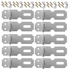 Dobradiça Porta Cadeado Fecho Trinco Zincado 6,3Cm 10 Un