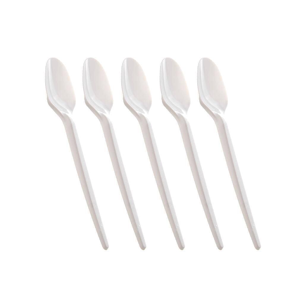 Colher De Sobremesa Biodegradável 50U Kit 5