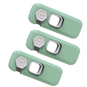 Trava de Segurança Gaveta Geladeira Kit 3 unidades Protege Criança Bebe Infantil Armario Evita Acidente Fechadura Multiuso Resistente