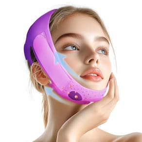 Máscara de lifting facial V-Line ONLUKY Chin Reducer Strap Purple