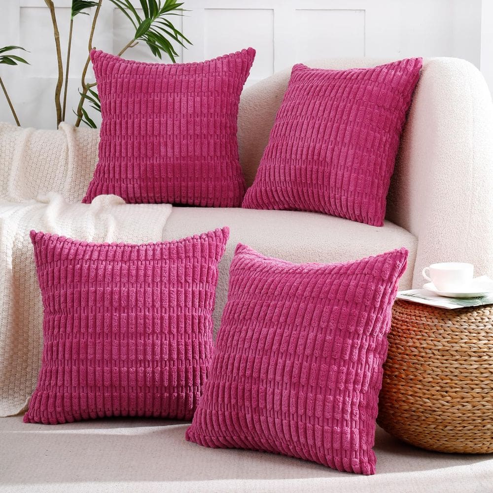 Capas de almofada decorativas All Smiles Hot Pink 40x40cm