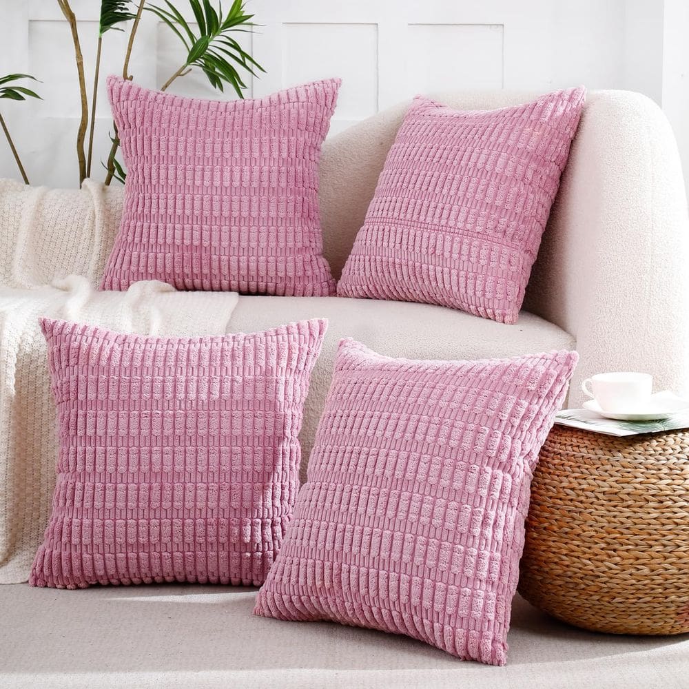 Capas de almofada decorativas All Smiles Blush Pink 40x40cm
