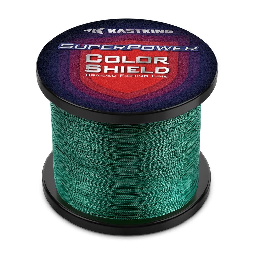 Linha de pesca KastKing Superpower ColorShield Moss Green 8LB