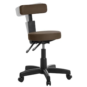 Cadeira Mocho Ergonômica Estética Clinica Rv Cor Marrom