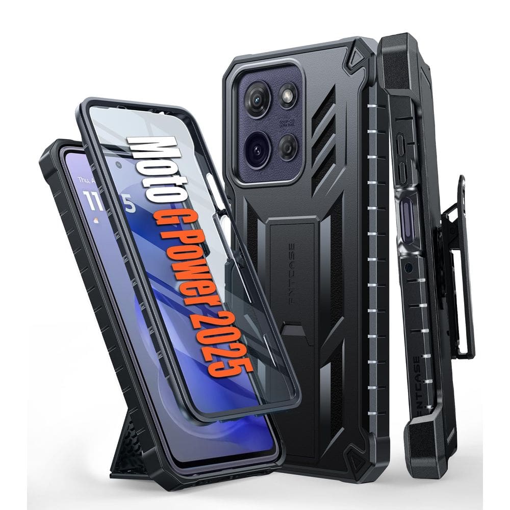 Capa de celular FNTCASE para Motorola Moto G Power 5G 2025 preta