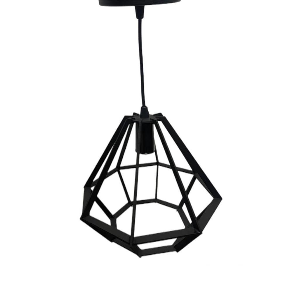 Lustre Diamante Pequeno - Preto Fosco