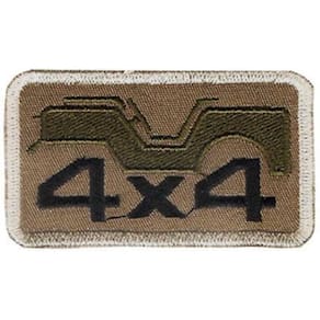 Patch Bordado Jeep 4X4 Com Fecho De Contato