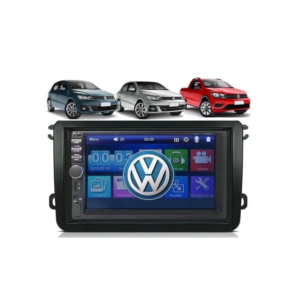 Kit Multimídia Gol Voyage Saveiro G7 2017 / 2025 CarPlay AndroidAuto USB Bt - 7810HCPAA FirstOption