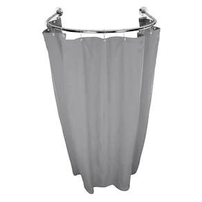 Cortina Provador Arco 70X70 E 90X90 Blackout Cinza