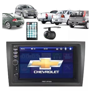 Kit Multimídia Corsa Montana Mold Preta 7 Pol Carplay AndroidAuto USB FM BT - 7810HCPAA FirstOption
