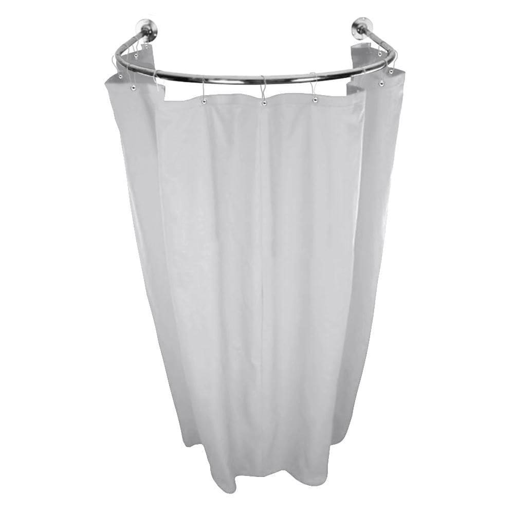 Cortina Provador Arco 70X70 E 90X90 Blackout Branco Gelo