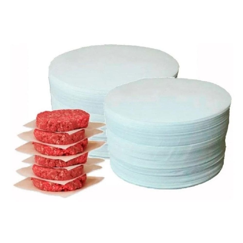 Papel Para Hambúrguer Redondo 128Mm 1Kg Parafinado 1200Un