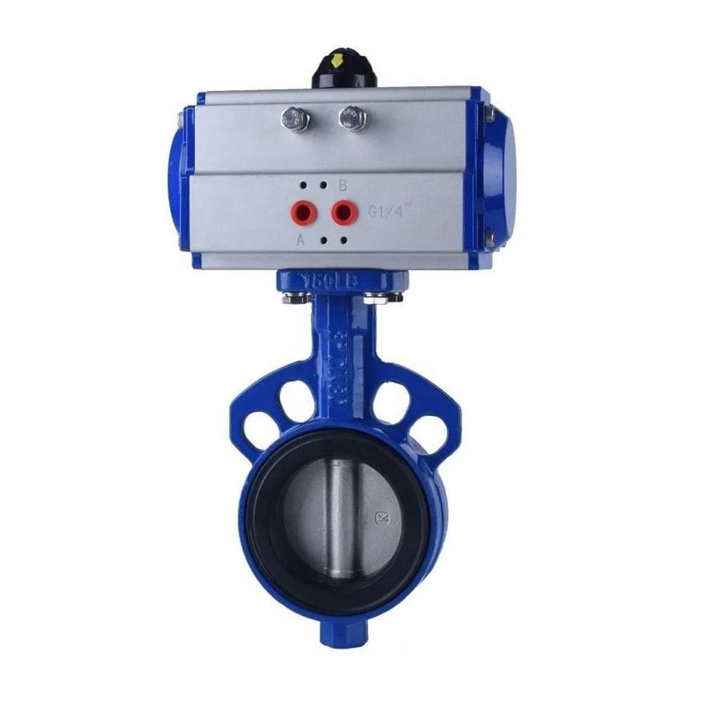 Válv Borboleta Ff/Disco Inox 304/Epdm/ 3 Atuador Pneumatico